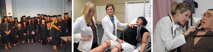 collage of nurses in medical setting